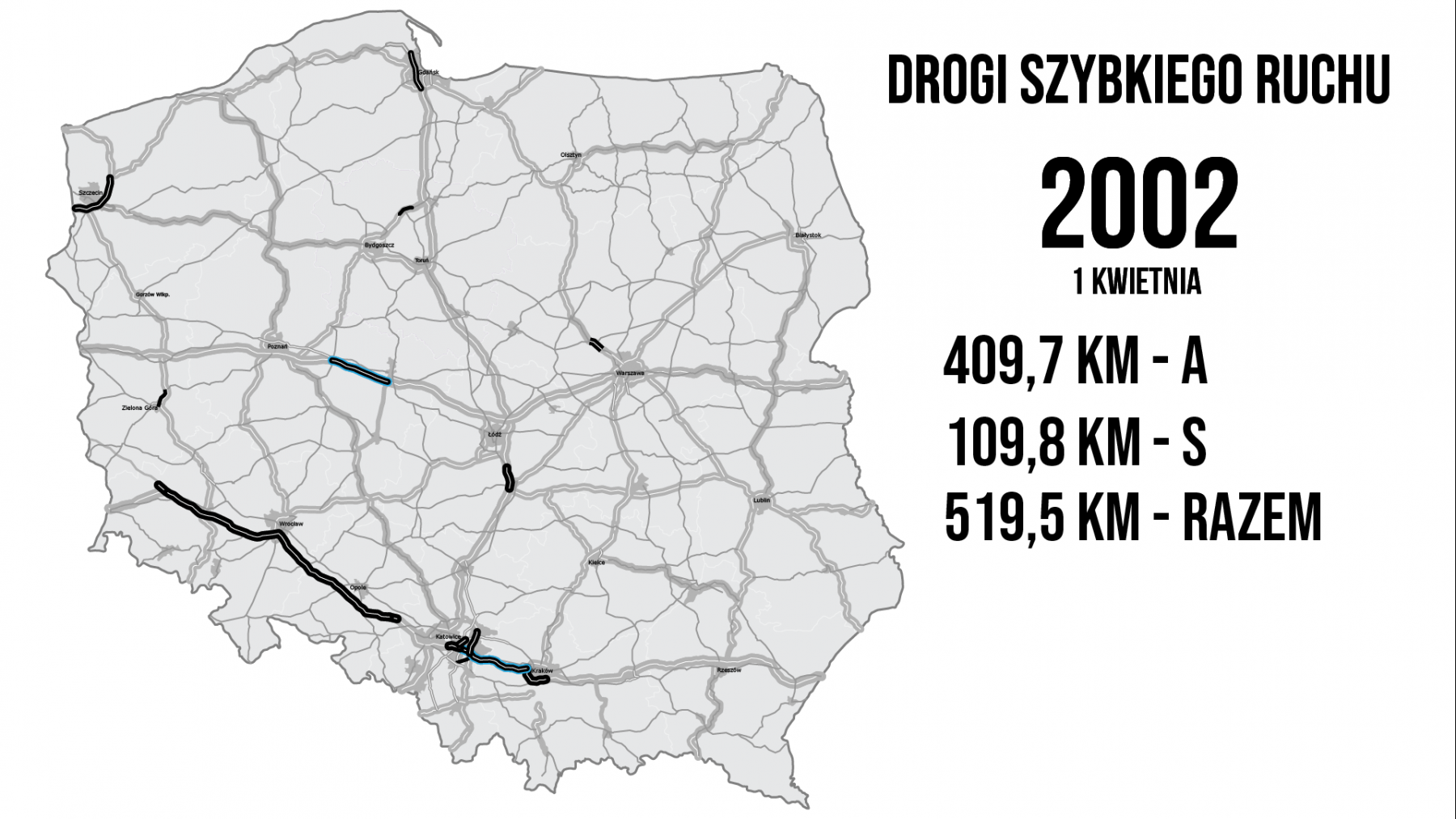 drogi w Polsce w 2002 roku
