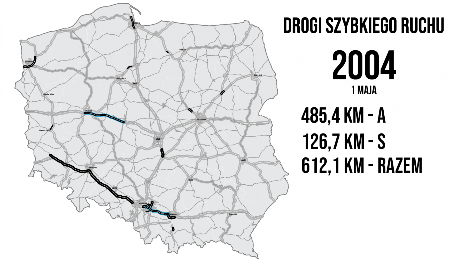 drogi w Polsce w 2004 roku